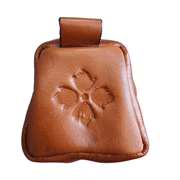 PATRICIA NASH brown leather wristlet/clutch/pouch - Picture 3 of 7